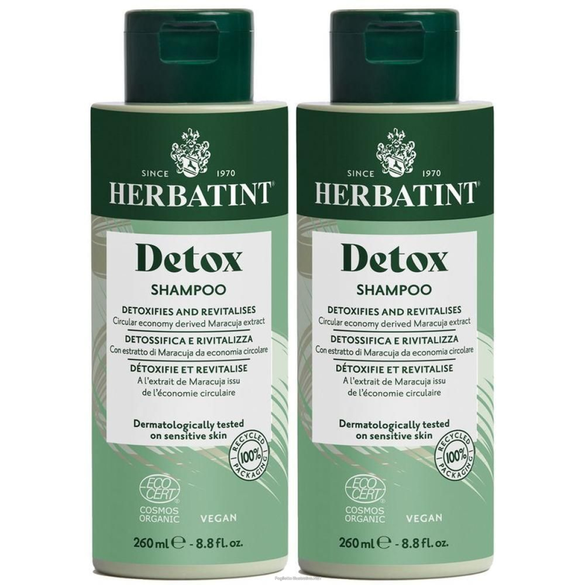 Trova prezzi di herbatint detox shampoo 2x260 g e compra online