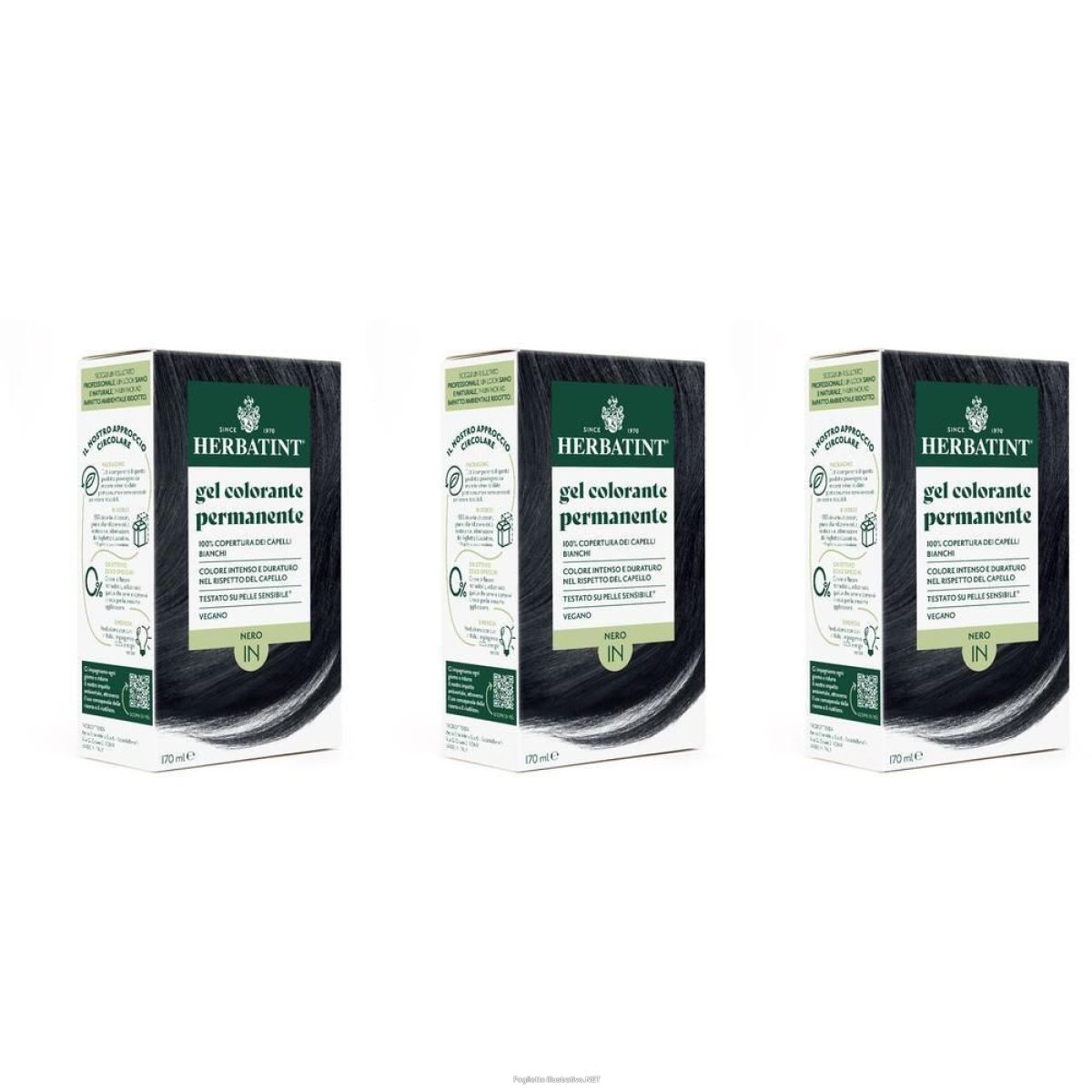 Trova prezzi di herbatint gel colorante permanente 1n nero 3x170 ml e compra online