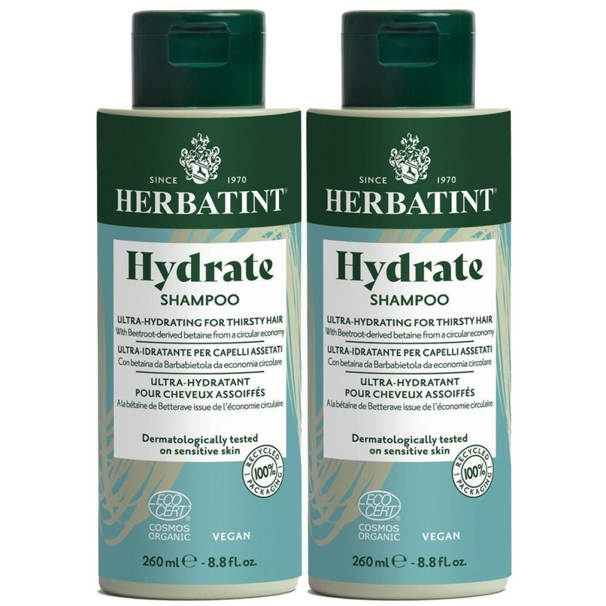 Trova prezzi di Herbatint hydrate shampoo 2x260 g e compra online