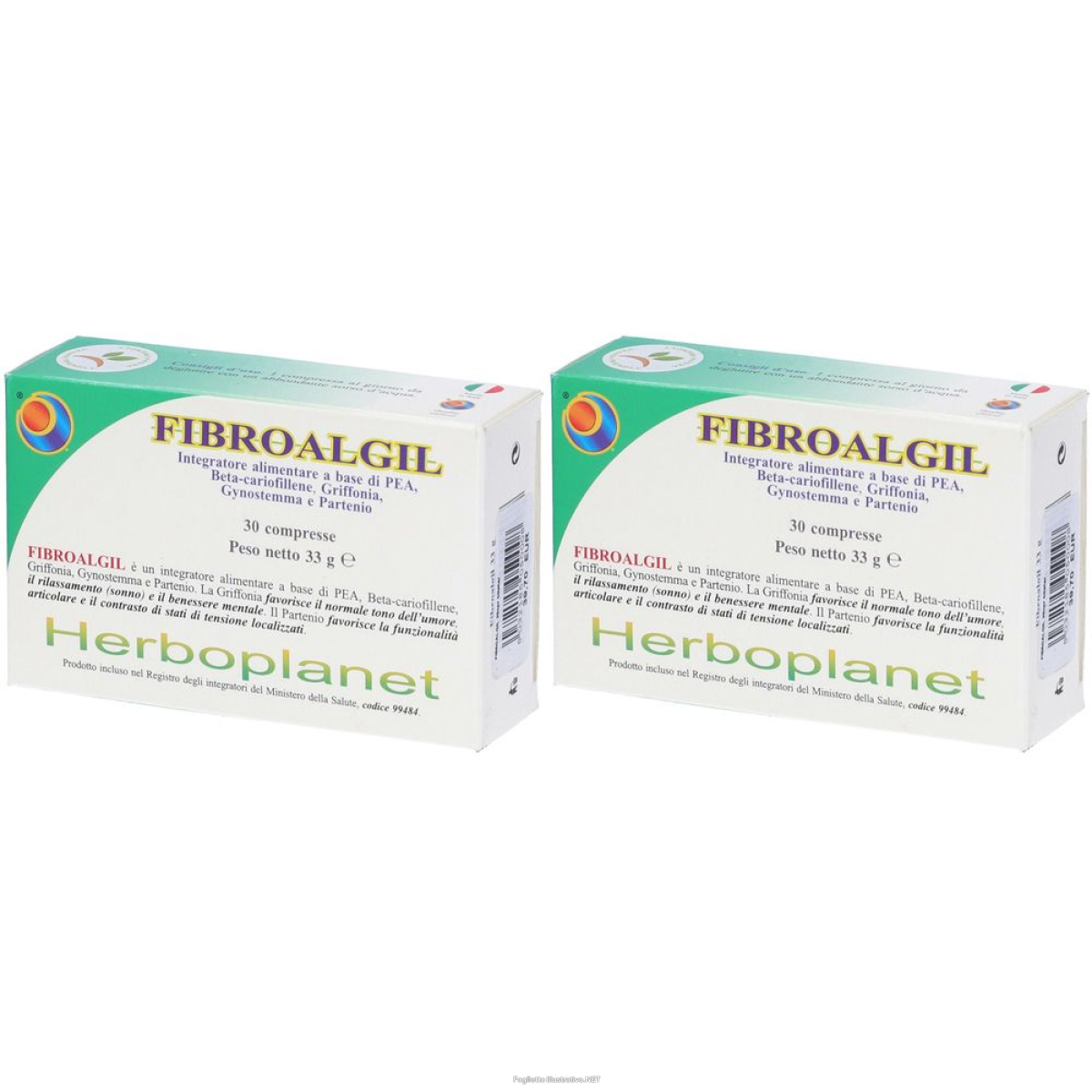 Trova prezzi di herboplanet fibroalgil compresse set da 2 2x30 pz e compra online