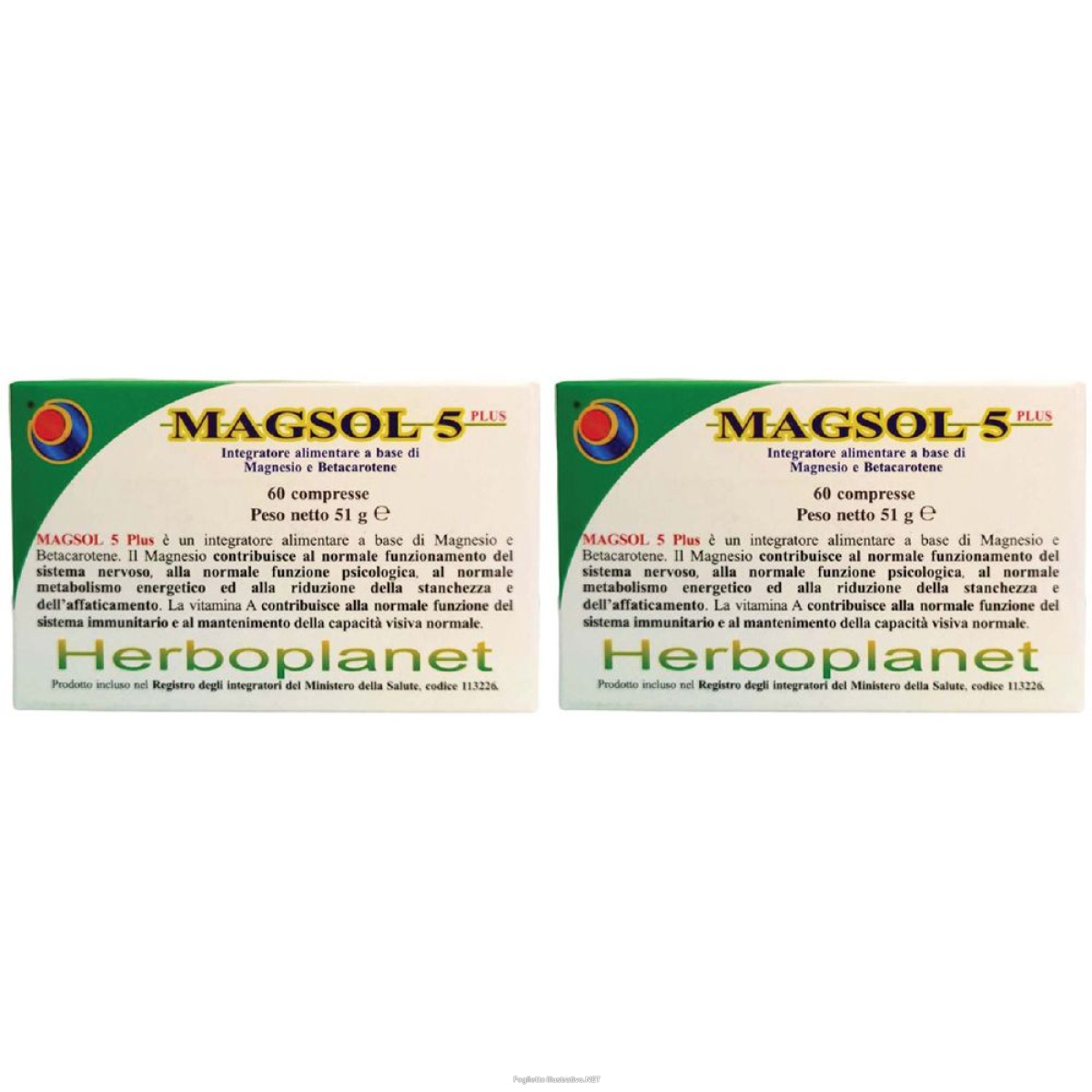 Trova prezzi di herboplanet magsol 5 plus set da 2 2x60 pz compresse e compra online