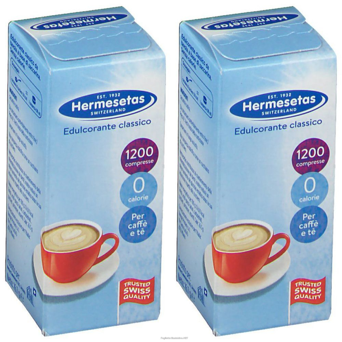 Trova prezzi di hermesetas edulcorante classico set da 2 2x1200 pz compresse e compra online