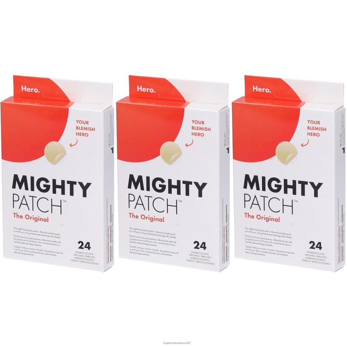 Trova prezzi di Hero Mighty Patch Brufoli Notte 3x24 St e compra online
