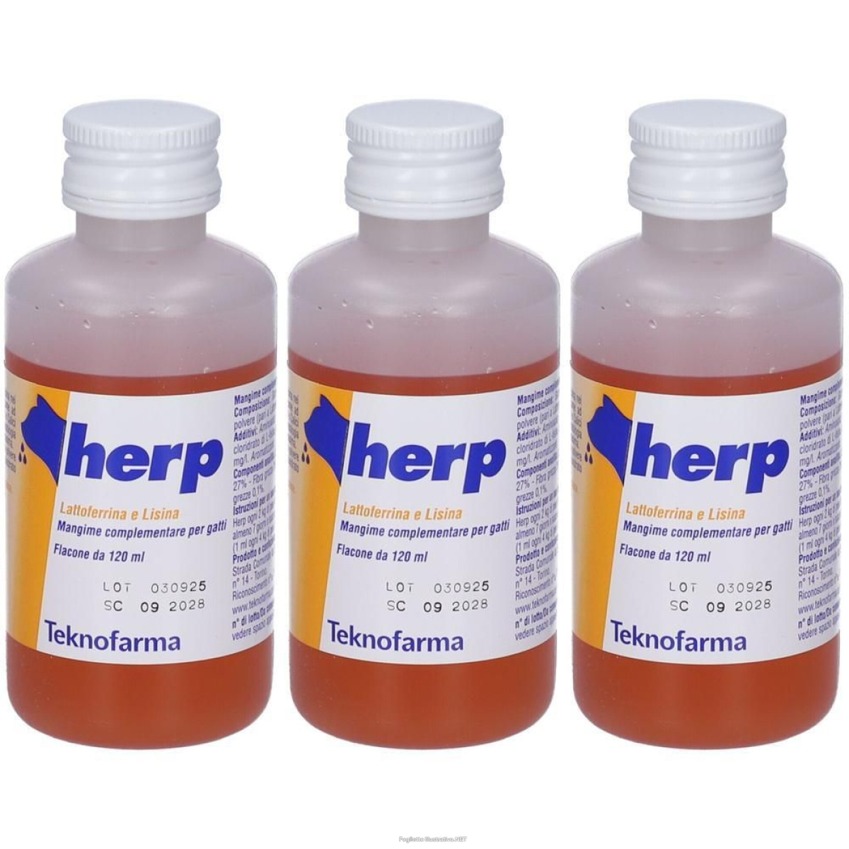 Trova prezzi di herp lattoferrina e lisina 3x120 ml soluzione orale e compra online