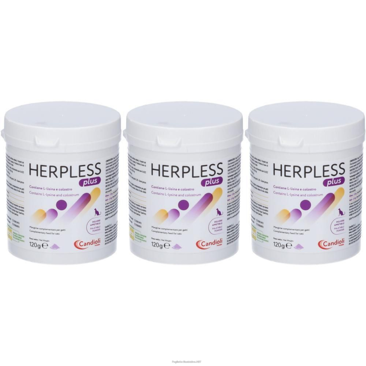 Trova prezzi di herpless plus polvere 120 g 3x120 g per soluzione orale e compra online