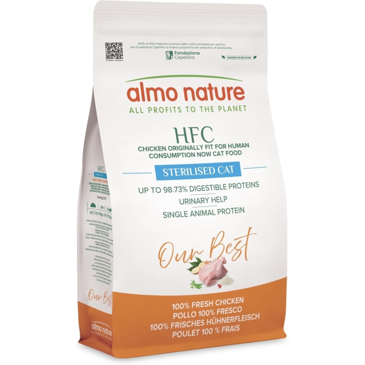 Trova prezzi di Hfc our best sterilised pollo - alimento completo per gatti adulti sterilizzati 1,2 kg e compra online
