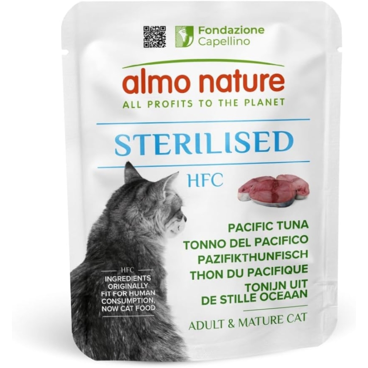 Trova prezzi di Hfc sterilised tonno del pacifico - alimento complementare per gatti adulti sterilizzati 50 gr e compra online