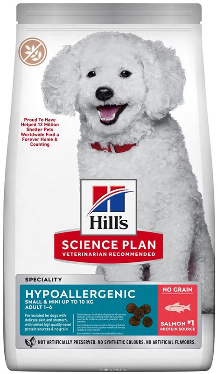 Trova prezzi di hill's science plan hypoallergenic al salmone cibo secco cani adulti taglia small sacco 1,5kg 3148 e compra online