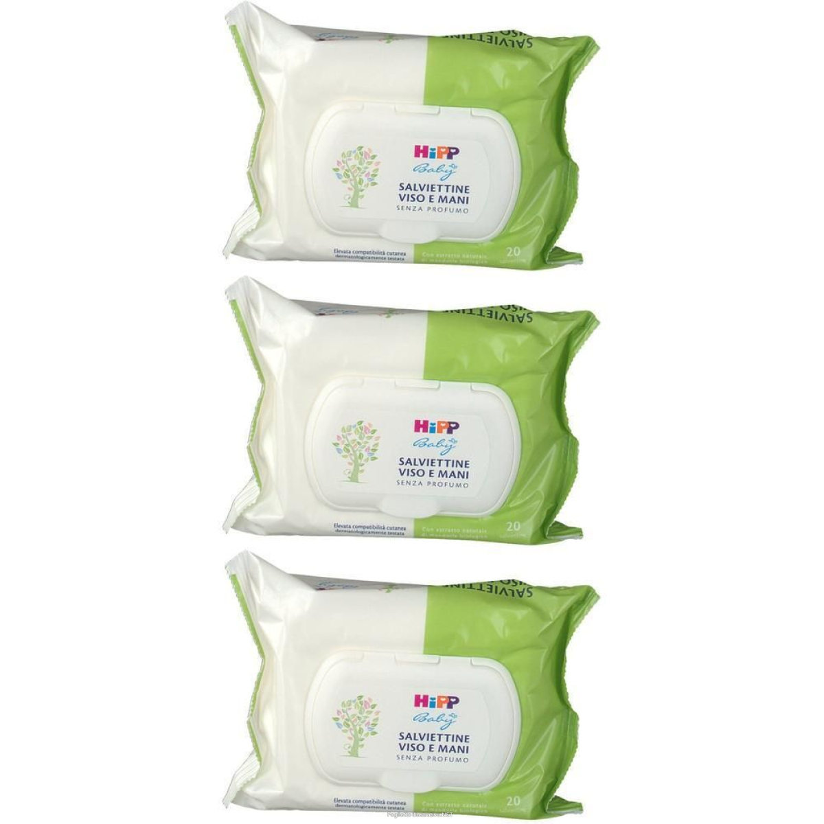 Trova prezzi di hipp baby salviettine viso e mani 3x20 pz salviette e compra online