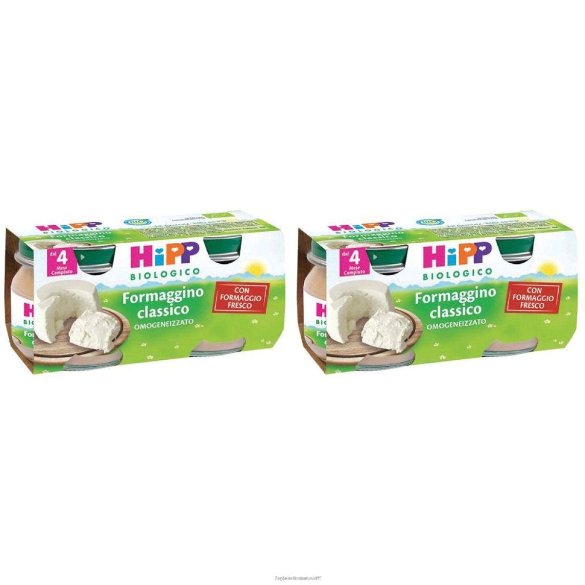 Trova prezzi di hipp bio formaggino classico set da 2 2x2x80 g pappa e compra online