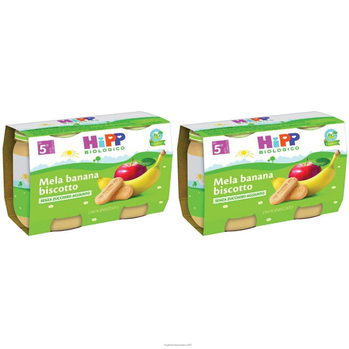 Trova prezzi di hipp bio mela banana biscotto set da 2 2x250 g pappa e compra online