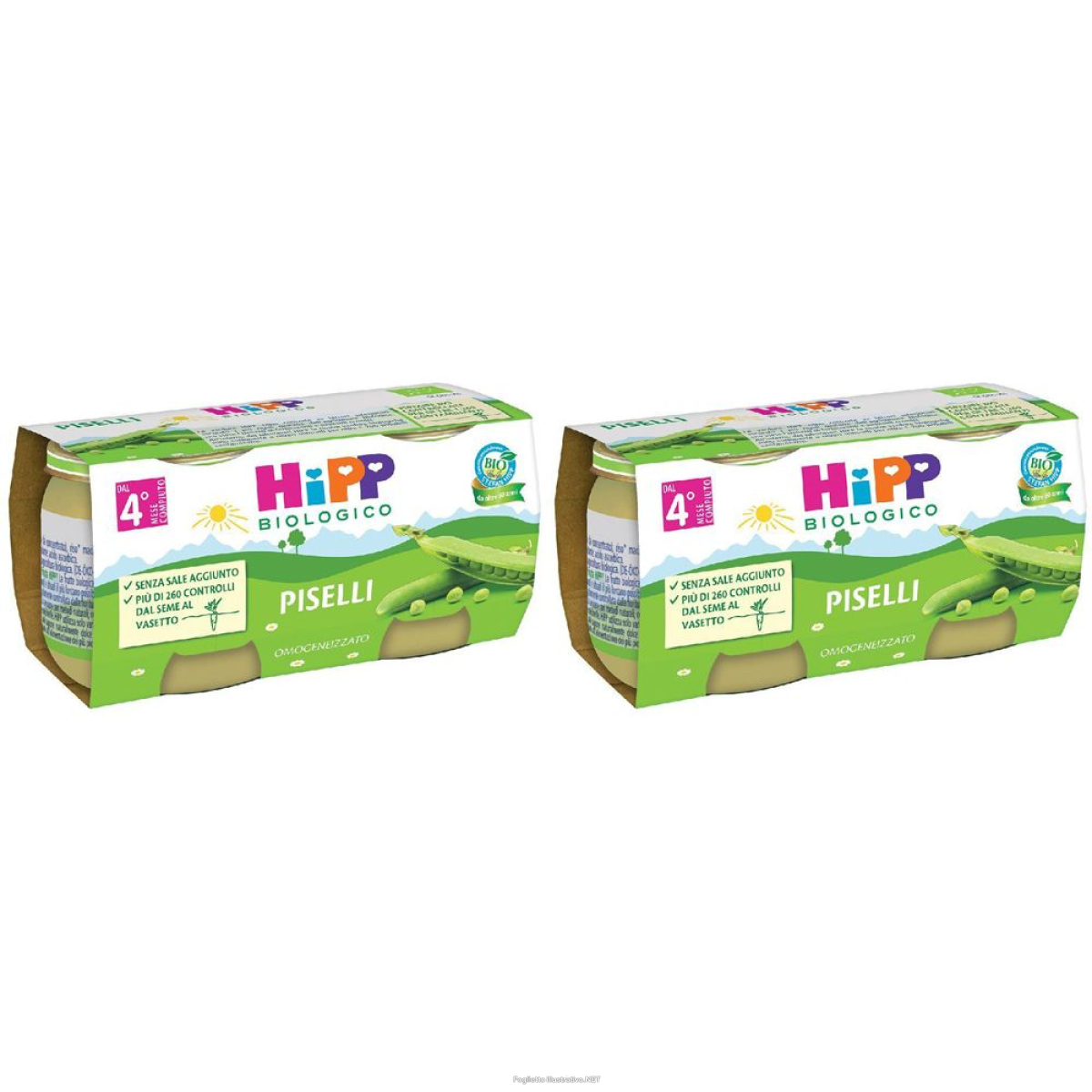 Trova prezzi di hipp bio omog piselli set da 2 2x2x80 g pappa e compra online