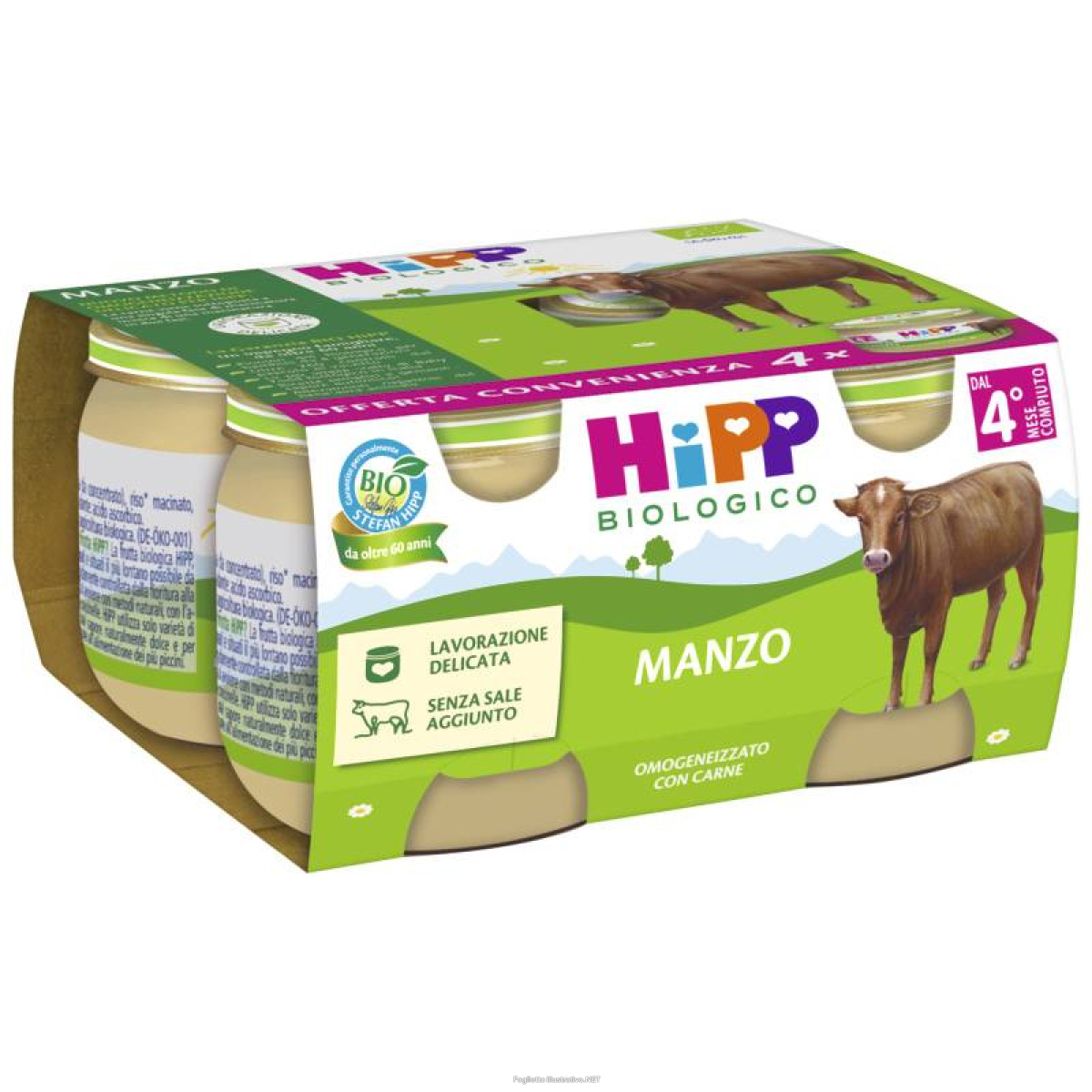 Trova prezzi di hipp bio omogeneizzato manzo 4 pezzi da 80 g e compra online