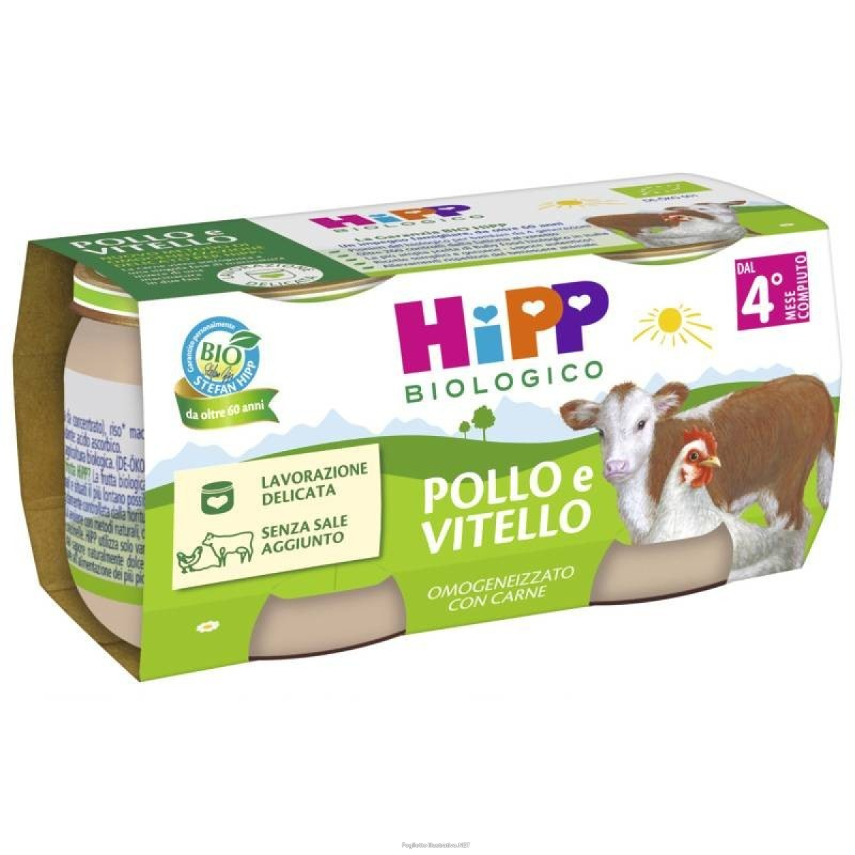 Trova prezzi di hipp bio omogeneizzato pollo e vitello 2 pezzi da 80 g e compra online