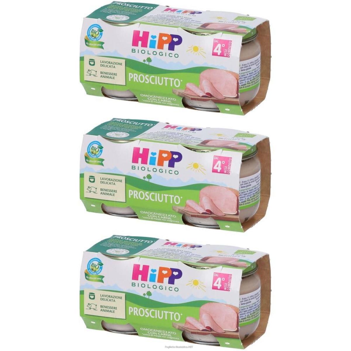 Trova prezzi di hipp bio omogeneizzato prosciutto 3x160 g e compra online