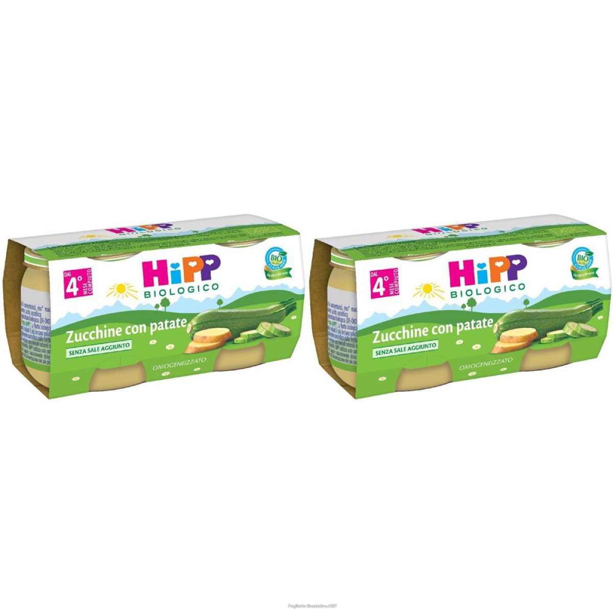 Trova prezzi di hipp bio zucchine con patate set da 2 2x2x80 g pappa e compra online
