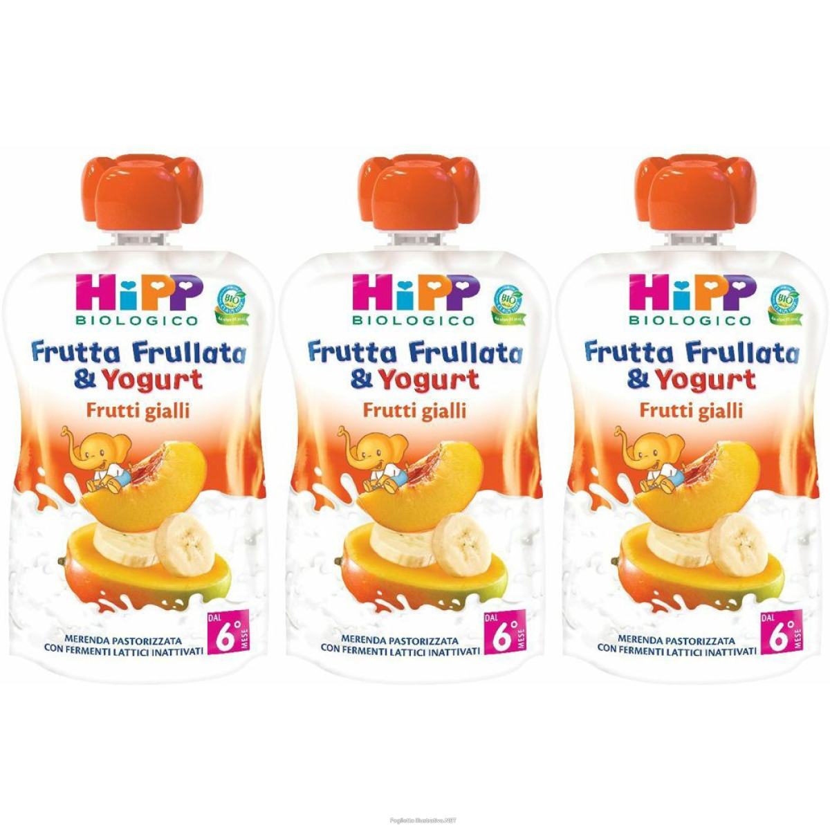 Trova prezzi di hipp biologico frutta frullata & yogurt frutti gialli set da 3 3x90 g e compra online