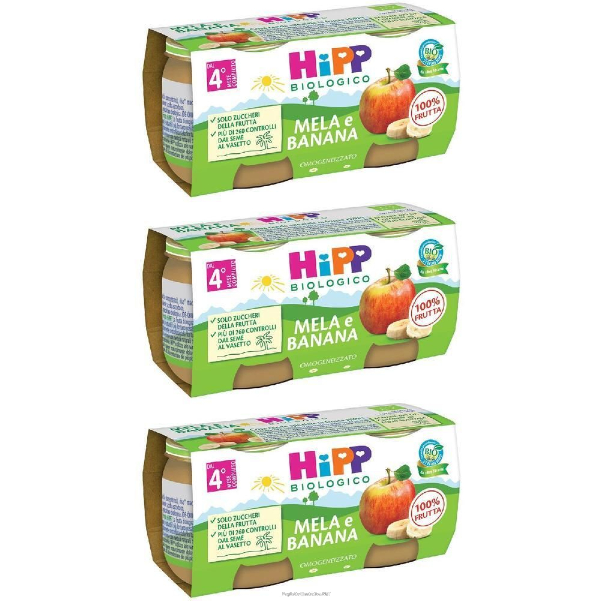 Trova prezzi di hipp biologico mela e banana 2x80 g e compra online
