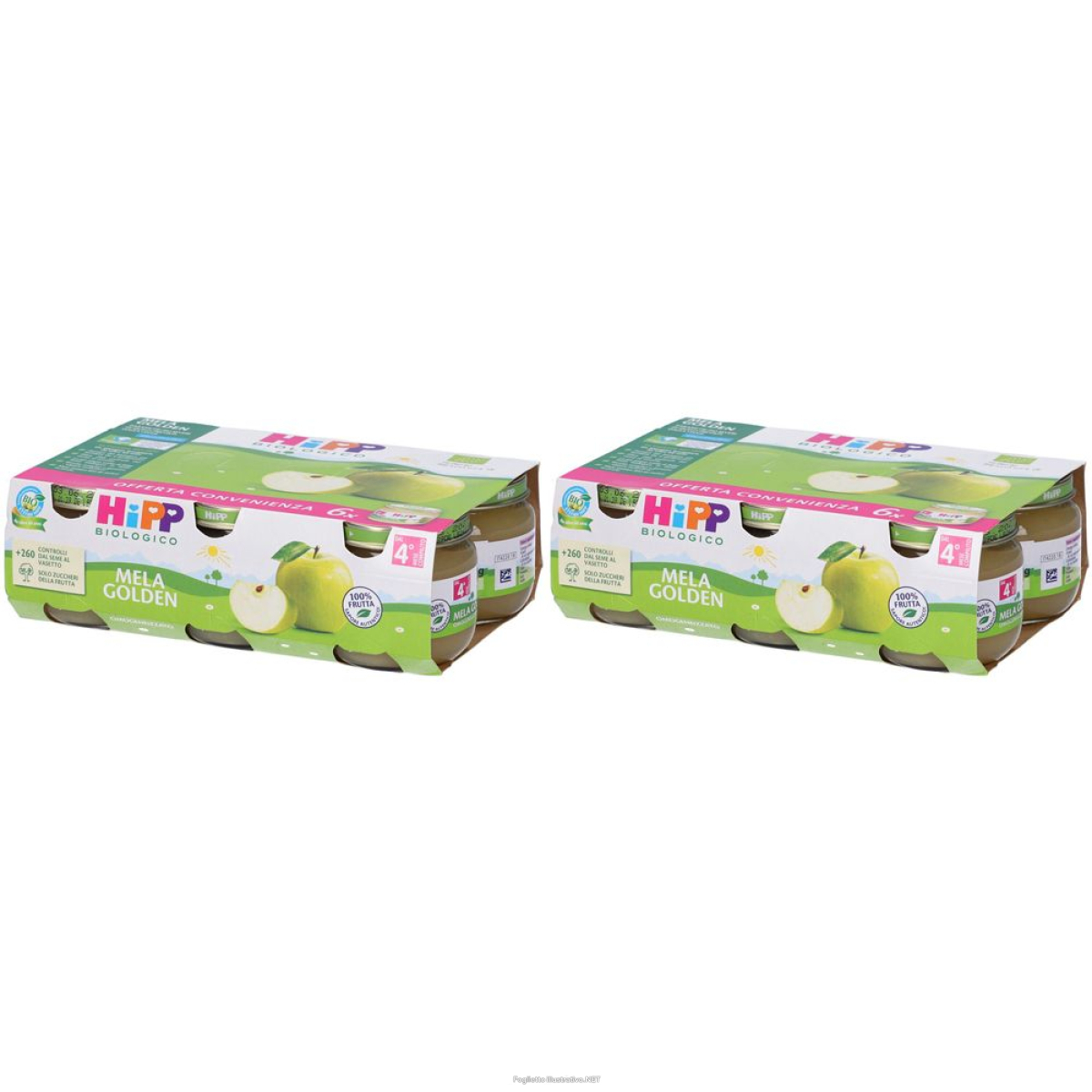 Trova prezzi di hipp biologico mela golden set da 2 2x6x80 g pappa e compra online