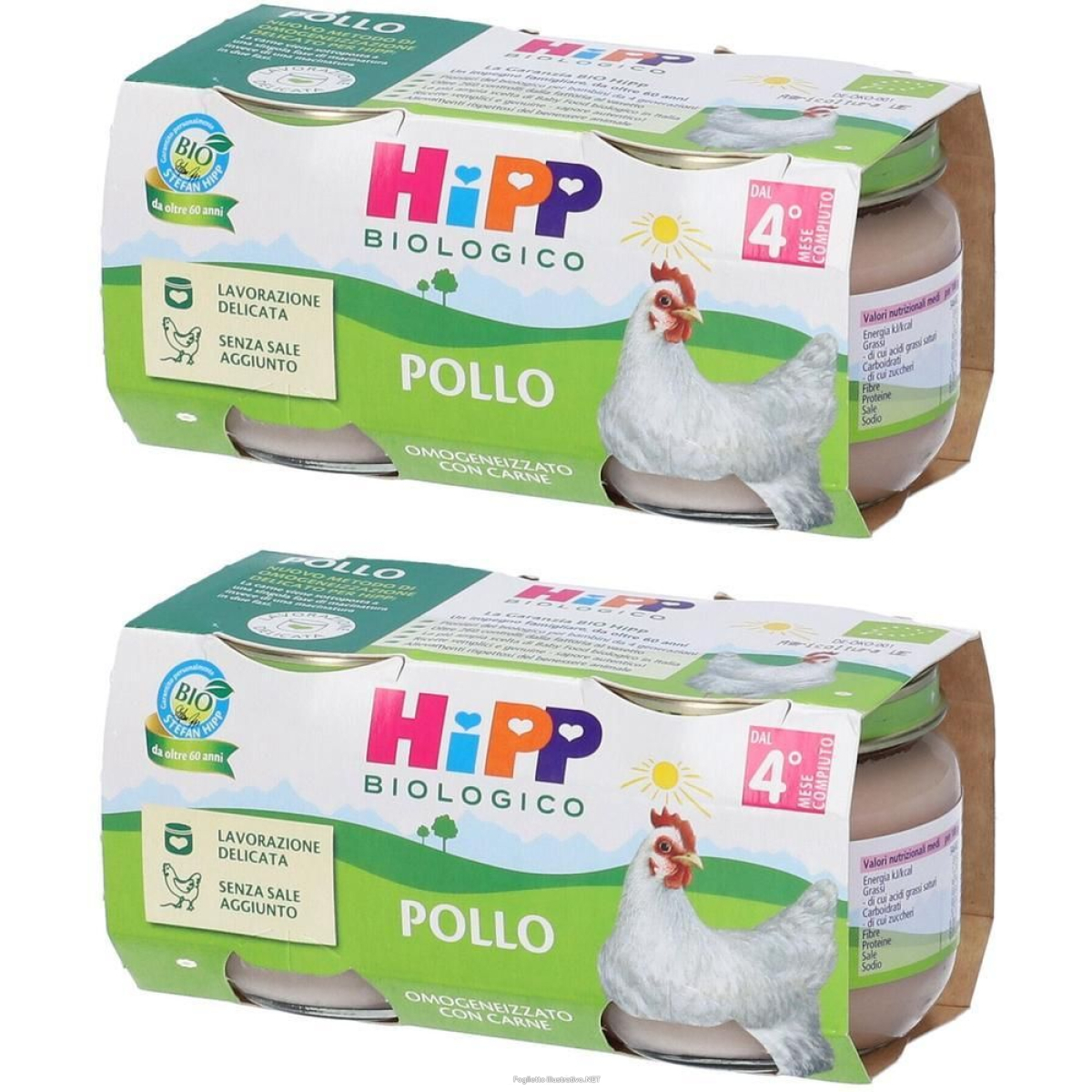 Trova prezzi di hipp biologico omogenizzato pollo 2x160 g e compra online