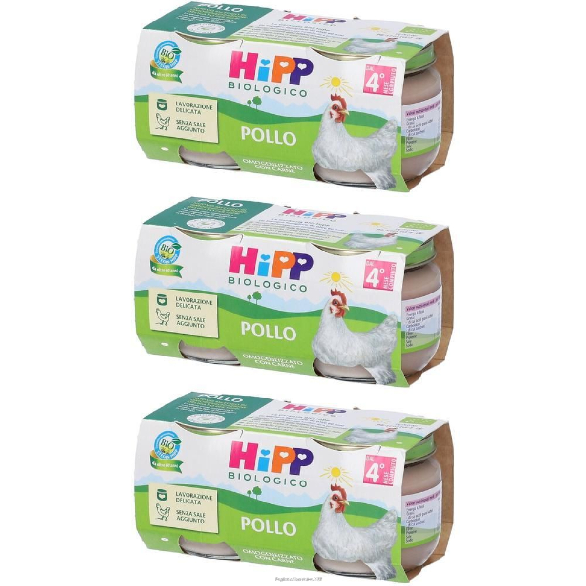 Trova prezzi di hipp biologico omogenizzato pollo 3x160 g e compra online