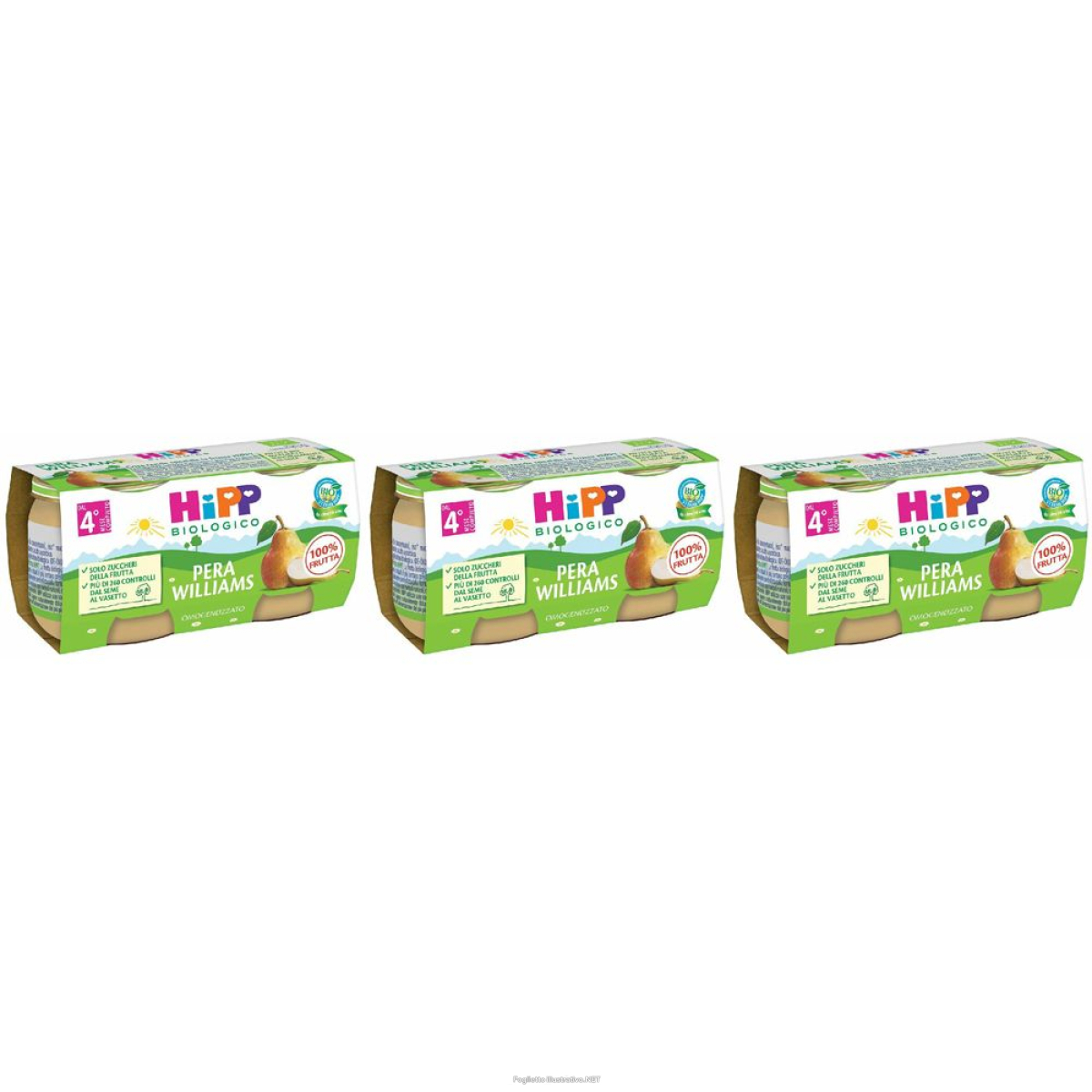 Trova prezzi di hipp biologico pera williams omogeneizzato set da 3 3x2x80 g pappa e compra online