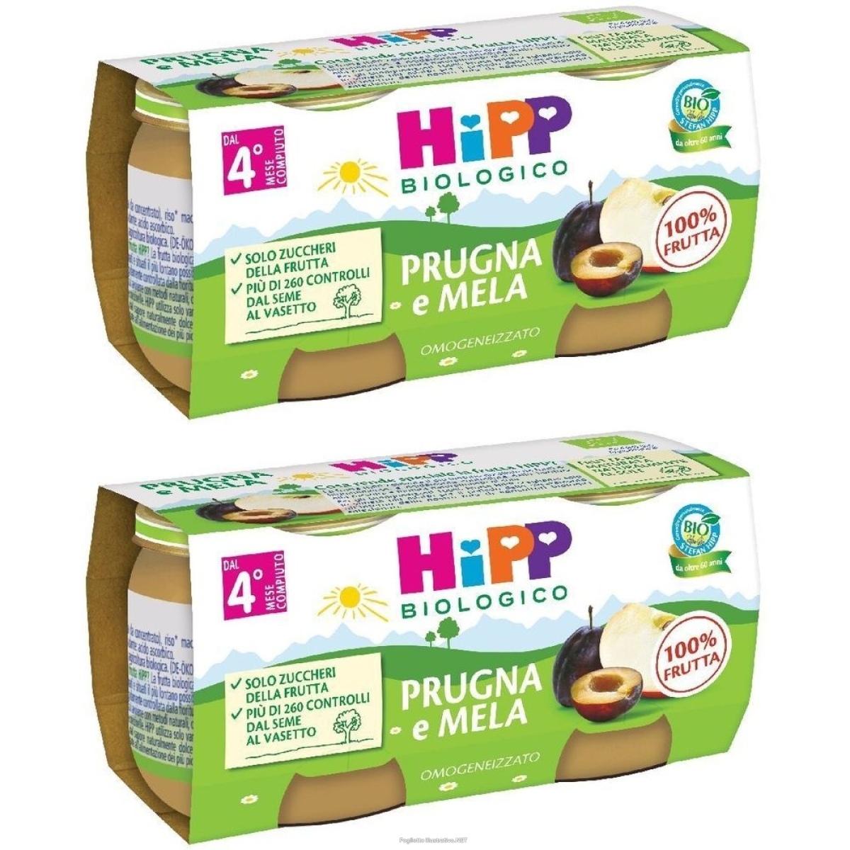 Trova prezzi di hipp biologico prugna e mela set da 2 2x2x80 g e compra online