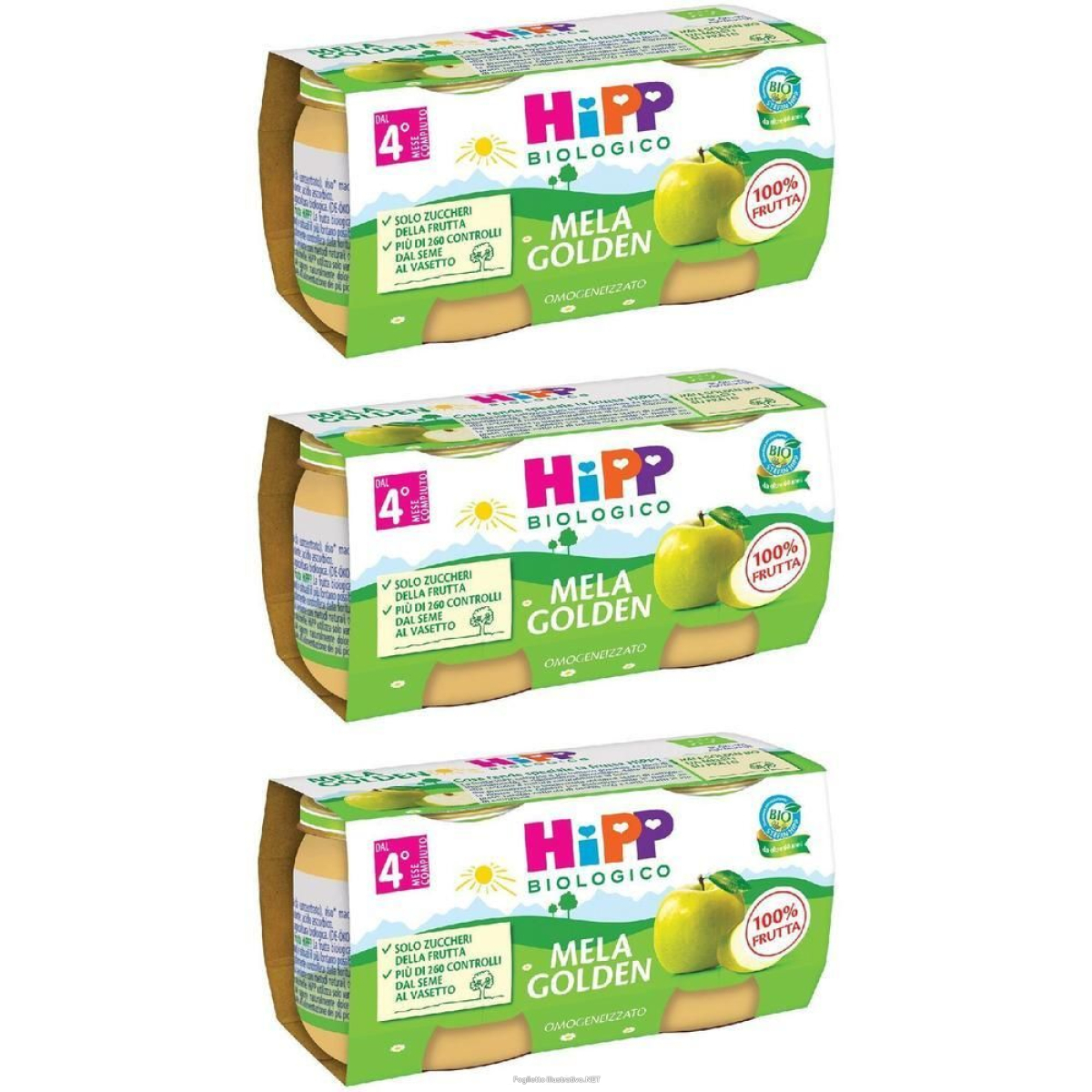 Trova prezzi di hipp mela golden 3x2x80 g e compra online