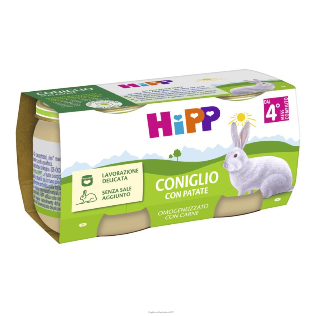 Trova prezzi di hipp omogeneizzato coniglio con verdure 2 pezzi da 80 g e compra online