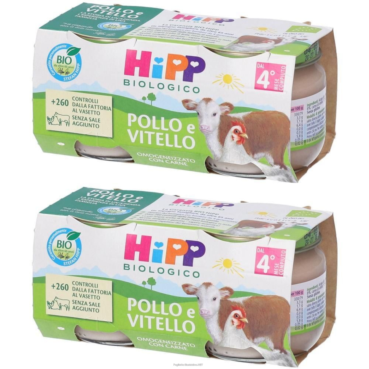 Trova prezzi di hipp omogenizzato pollo e vitello 2x160 g e compra online