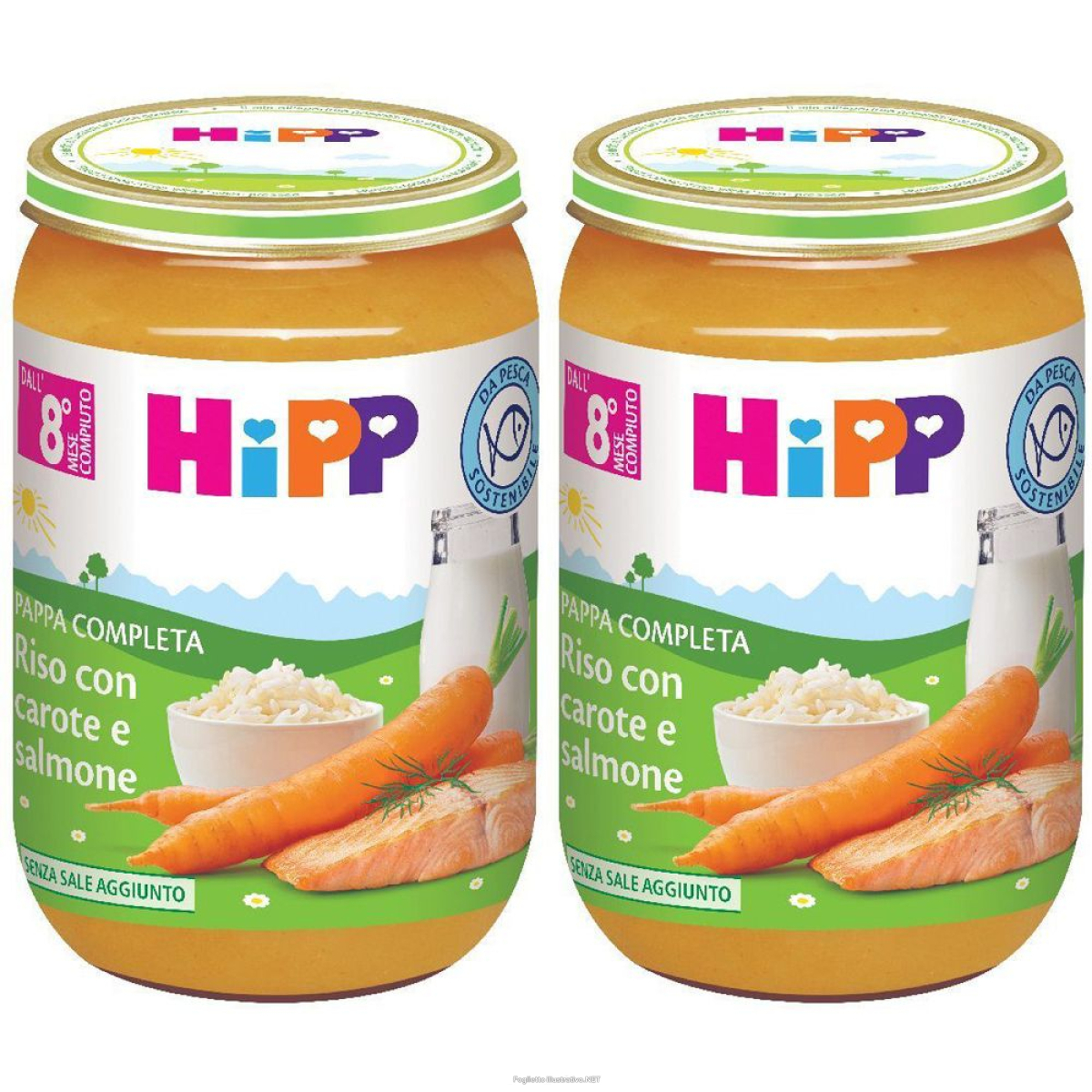 Trova prezzi di hipp pappa completa riso con carote e salmone set da 2 2x220 g e compra online