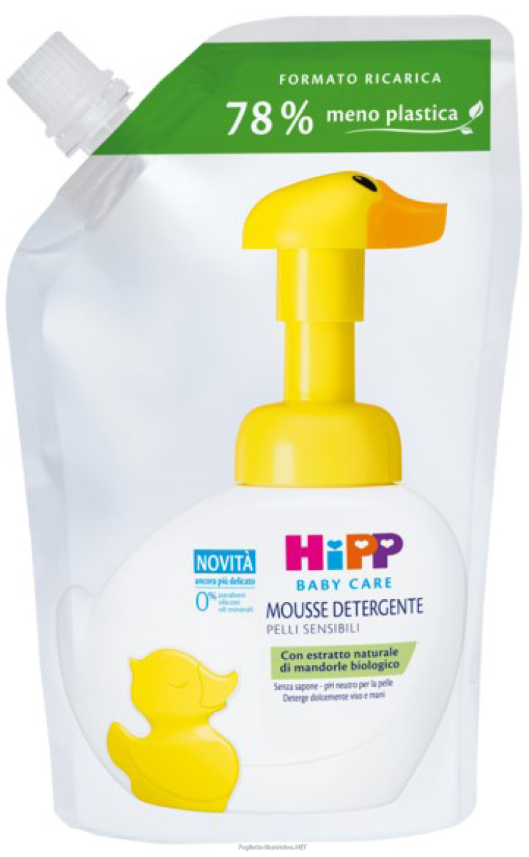 Trova prezzi di hipp ricarica mousse detergente paperella mani e corpo no lacrime, 250ml e compra online