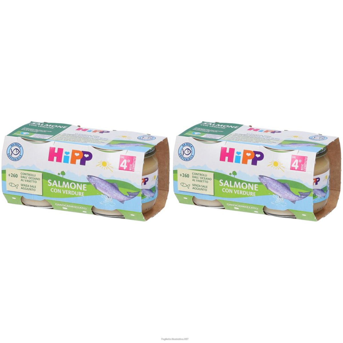 Trova prezzi di hipp salmone con verdure set da 2 2x2x80 g pappa e compra online
