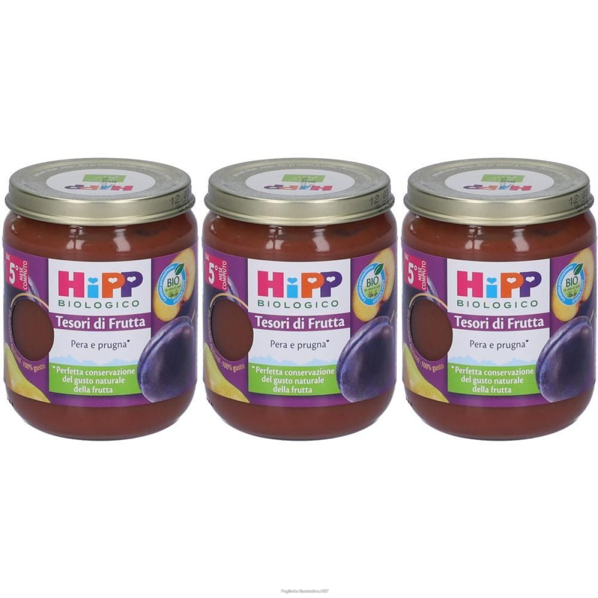Trova prezzi di hipp tesori di frutta omogenizzato pera e prugna 3x160 g e compra online