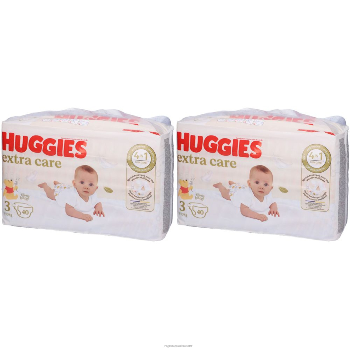 Trova prezzi di huggies® extra care taglia 3 / 6-10 kg set da 2 2x40 pz pannolini e compra online