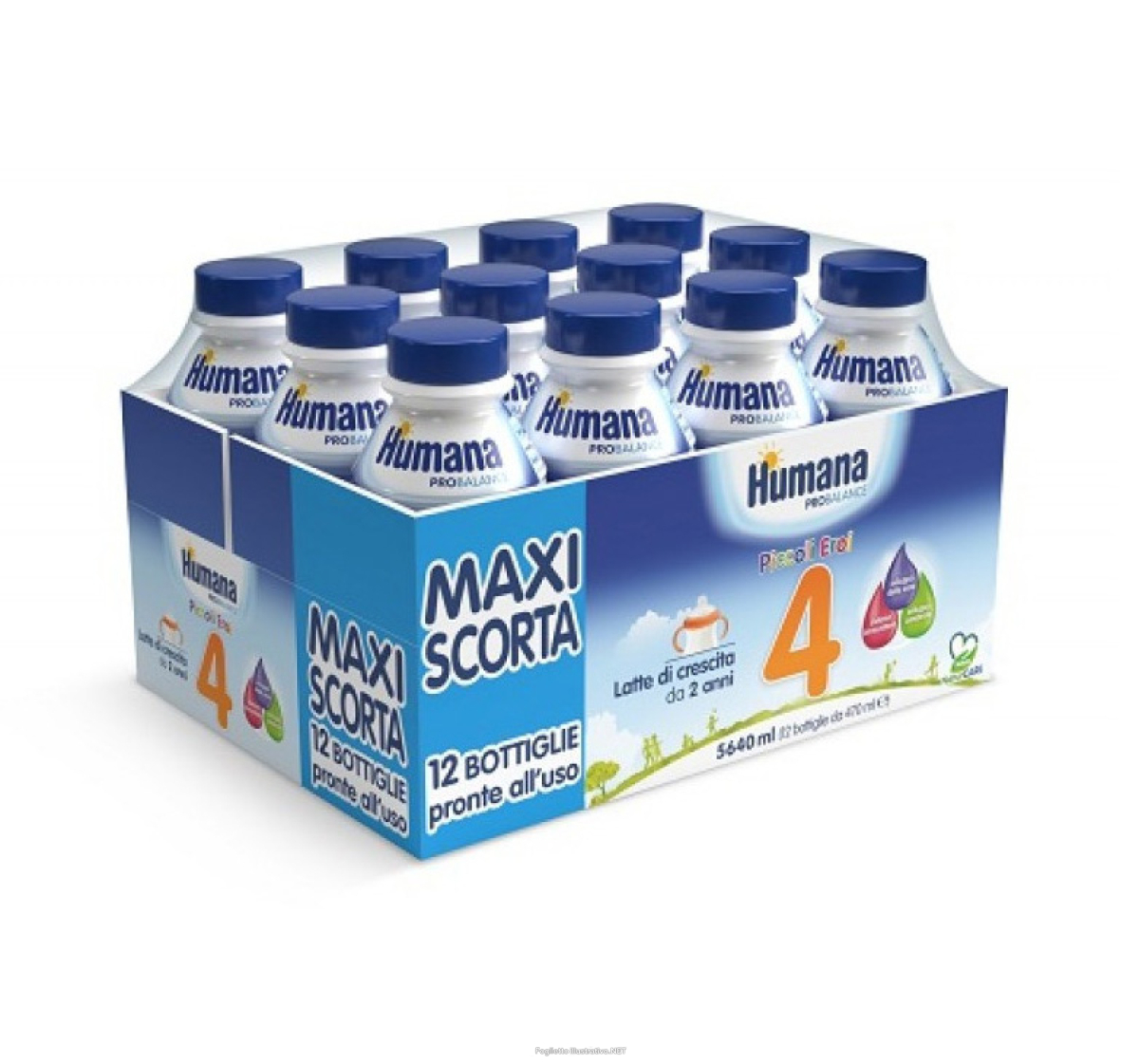 Trova prezzi di humana 4 probalance latte di crescita da 2 anni 12x470ml 3210 e compra online