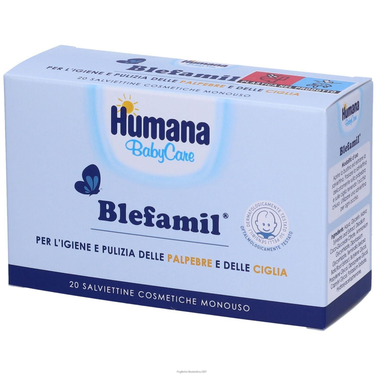 Trova prezzi di humana baby blefamil® salviettine 4x20 pz salviette e compra online