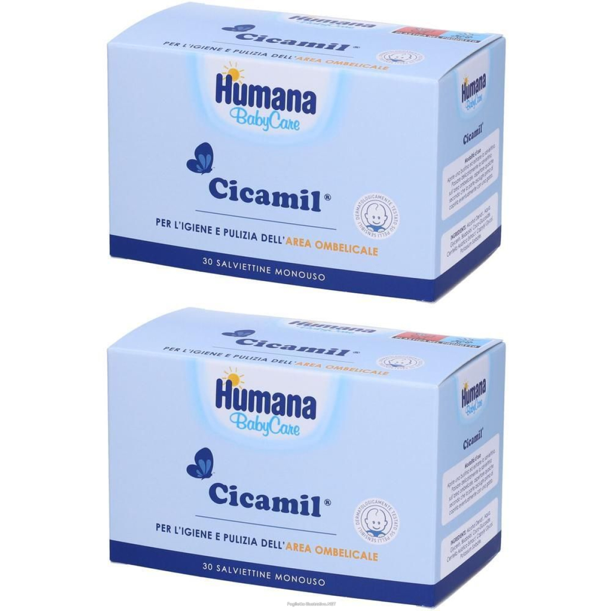 Trova prezzi di humana babycare cicamil® 2x30 pz salviette e compra online