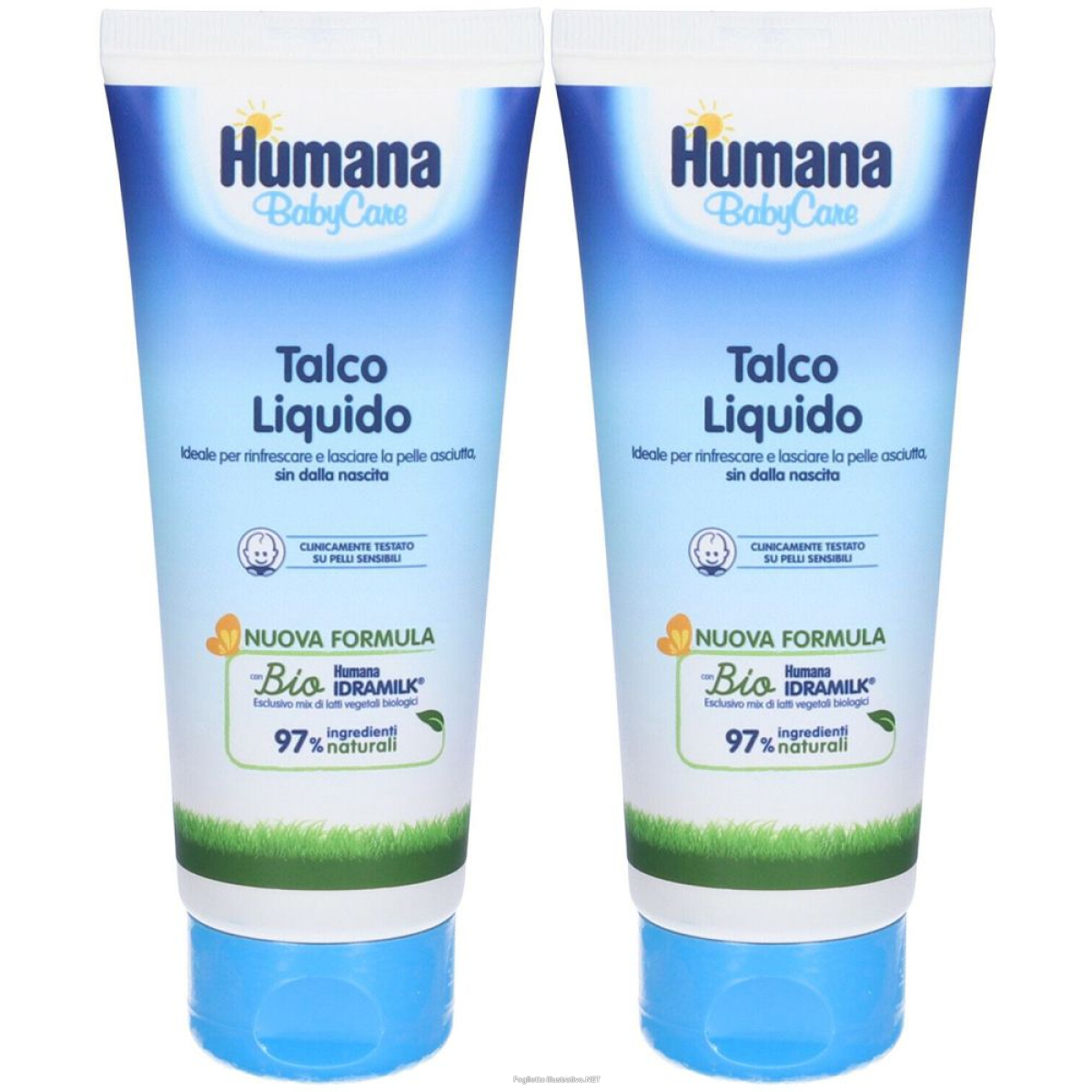 Trova prezzi di humana babycare talco liquido set da 2 2x100 ml e compra online
