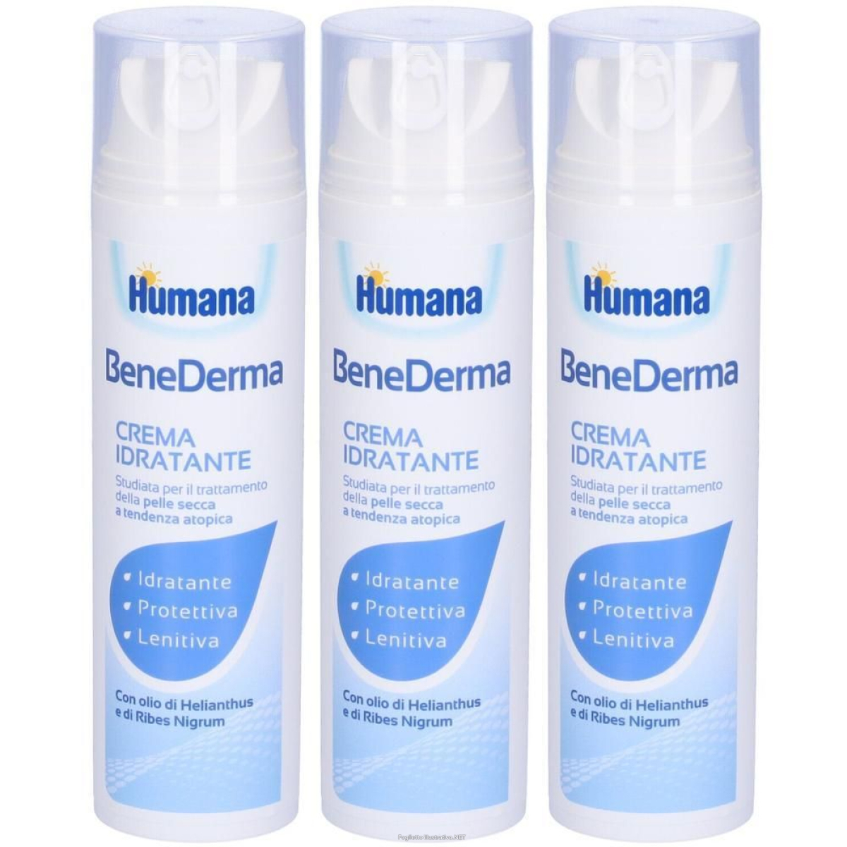 Trova prezzi di humana benederma crema idratante 3x200 ml e compra online