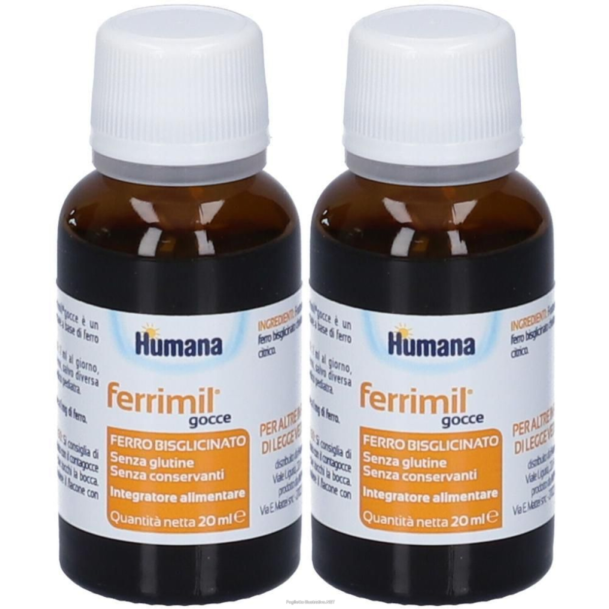 Trova prezzi di humana ferrimil gocce 2x20 ml orali e compra online