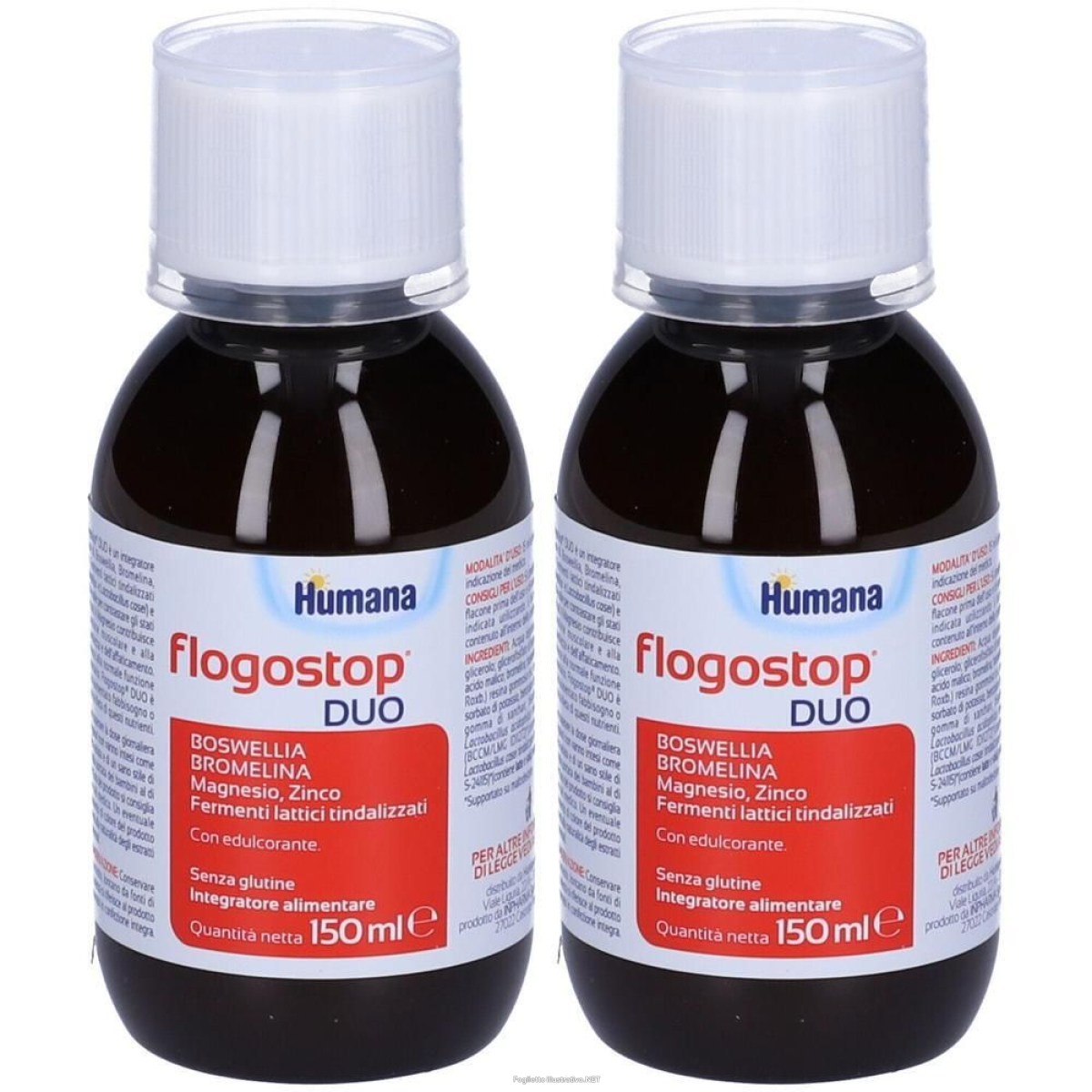 Trova prezzi di humana flogostop duo 2x150 ml soluzione orale e compra online
