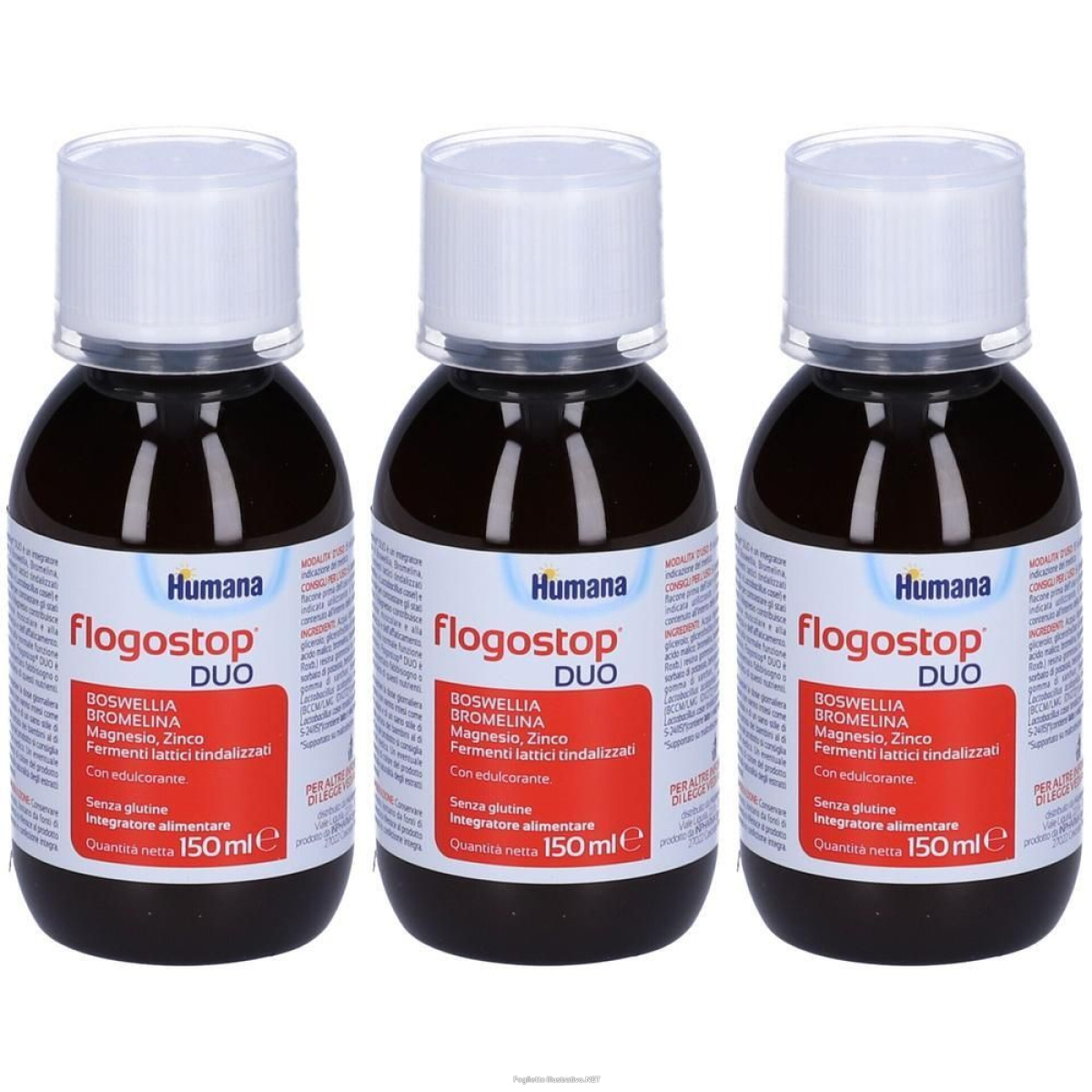 Trova prezzi di humana flogostop duo 3x150 ml soluzione orale e compra online