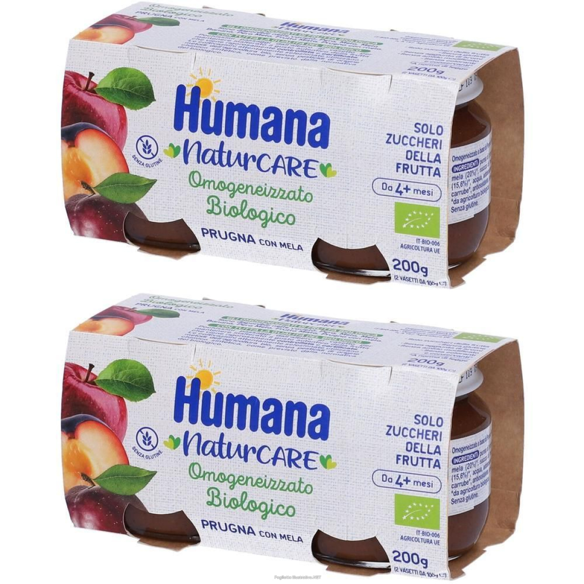 Trova prezzi di humana naturcare omogeneizzato biologico prugna (con mela) 2x200 g e compra online