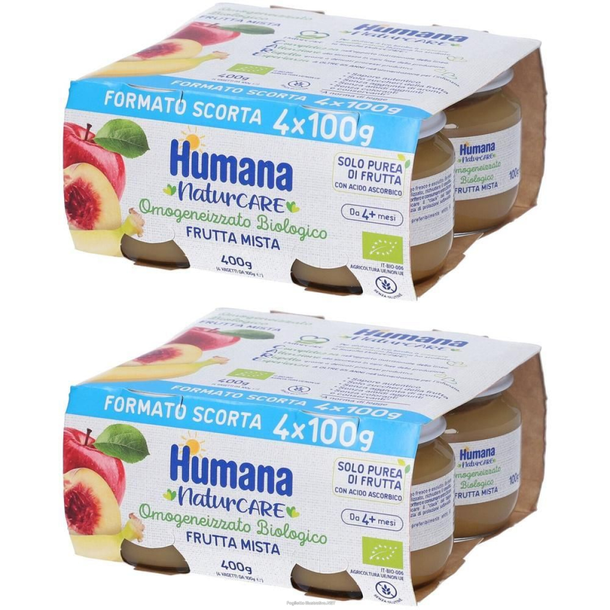Trova prezzi di humana naturcare omogeneizzato frutta misto bio 4 pezzi 4x100 g e compra online