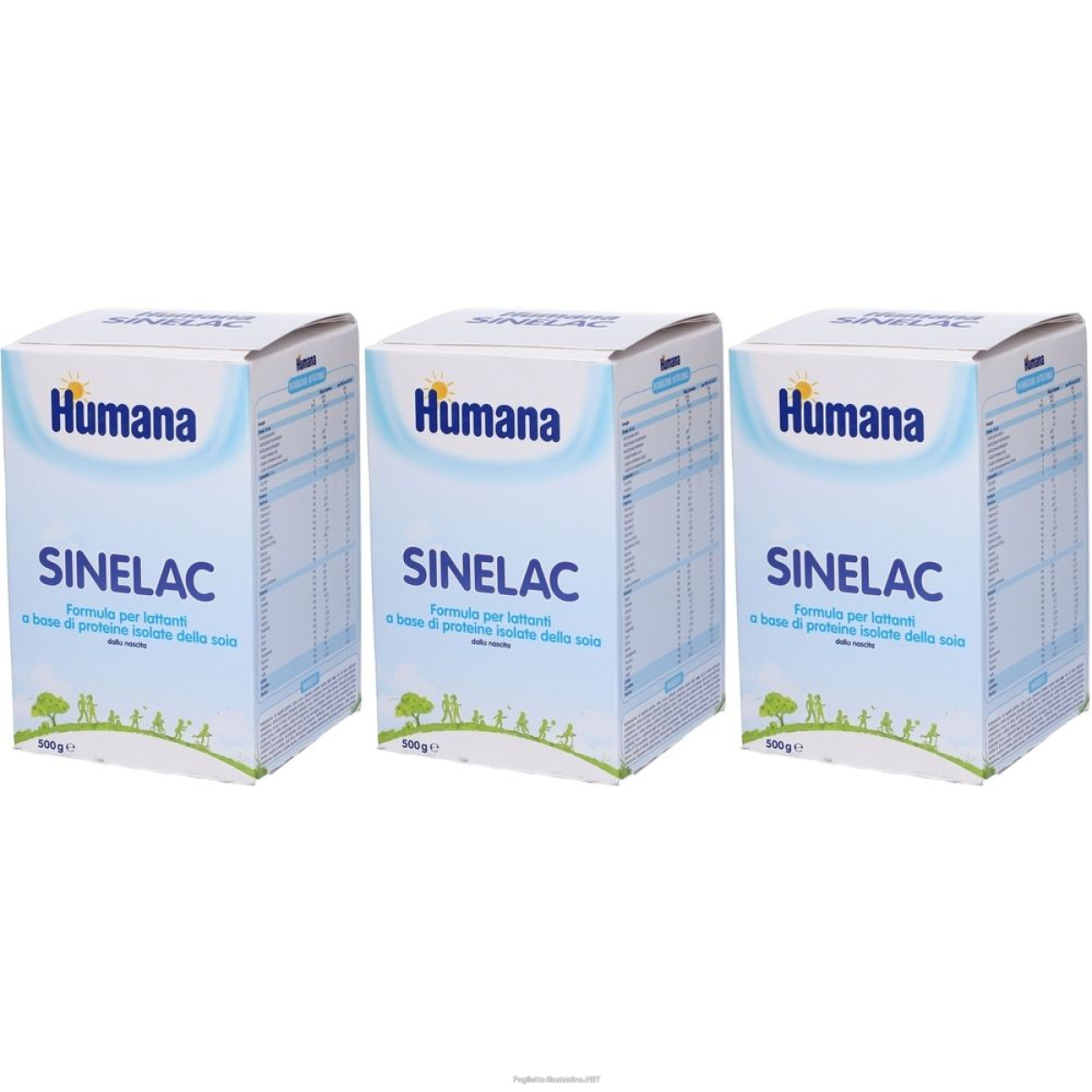 Trova prezzi di humana sinelac dalla nascita latte in polvere set da 3 3x2x250 g polve e compra online