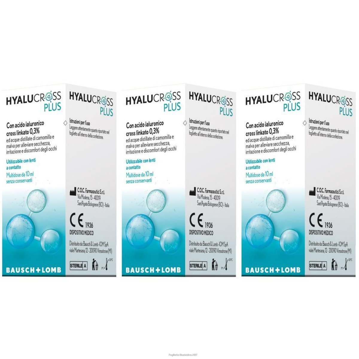 Trova prezzi di hyalucross plus 10 ml mdu 3x10 ml gocce oftalmiche e compra online
