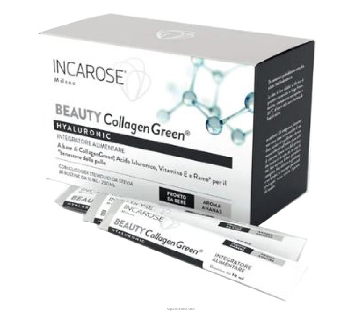 Trova prezzi di hyaluronic beauty collagen green 20 bustine e compra online
