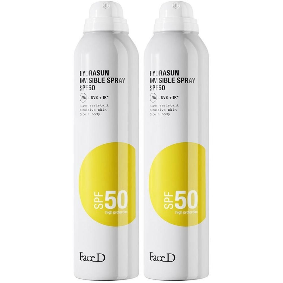 Trova prezzi di hydrasun invisible spray spf50 2x200 ml crema solare e compra online