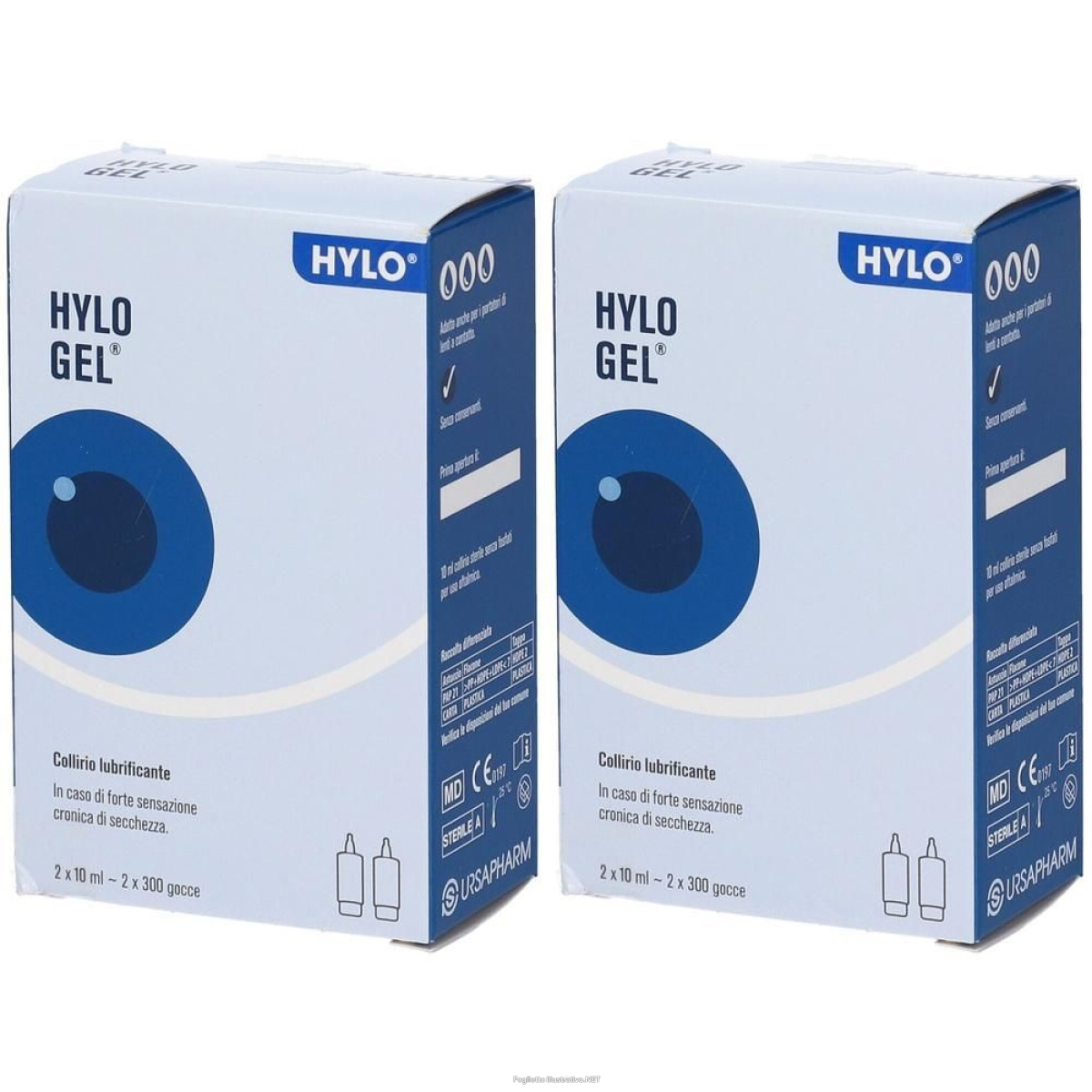 Trova prezzi di Hylo Gel Collirio 2 Flaconcini da 10 ml 2x2x10 ml Gocce Oftalmiche e compra online